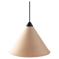 Namibia Leather Cone Large Lamp by Cuero Design