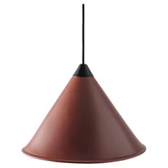 Lámpara mediana cónica de cuero Namibia de Cuero Design