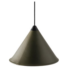 Namibia Lámpara cónica de cuero pequeña de Cuero Design