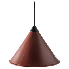 Namibia Leather Cone Small Lamp by Cuero Design