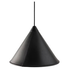 Namibia Lámpara cónica de cuero pequeña de Cuero Design