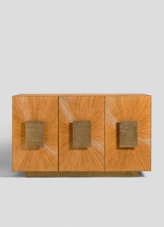 Namsai Cabinet in Cane with Brass, Viya by Vikram Goyal