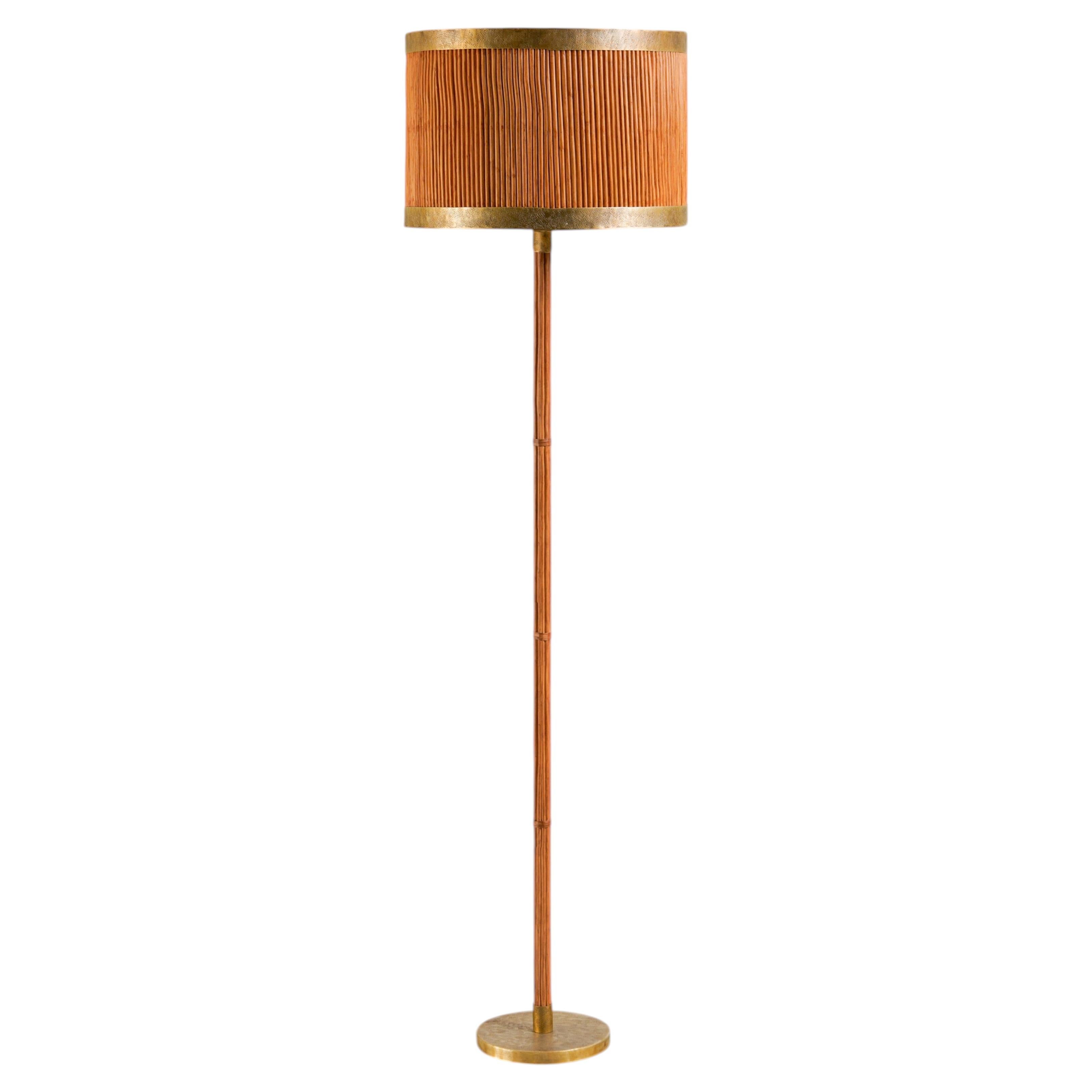Contemporary Floor Lamp, Namsai Round, Viya by Vikram Goyal For Sale