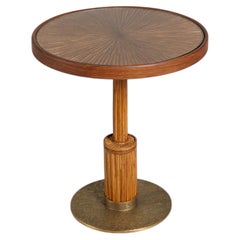 Namsai Side Table Small in Cane with Brass, Viya by Vikram Goyal