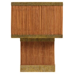 Namsai Table Lamp Large in Cane & Brass, Viya by Vikram Goyal