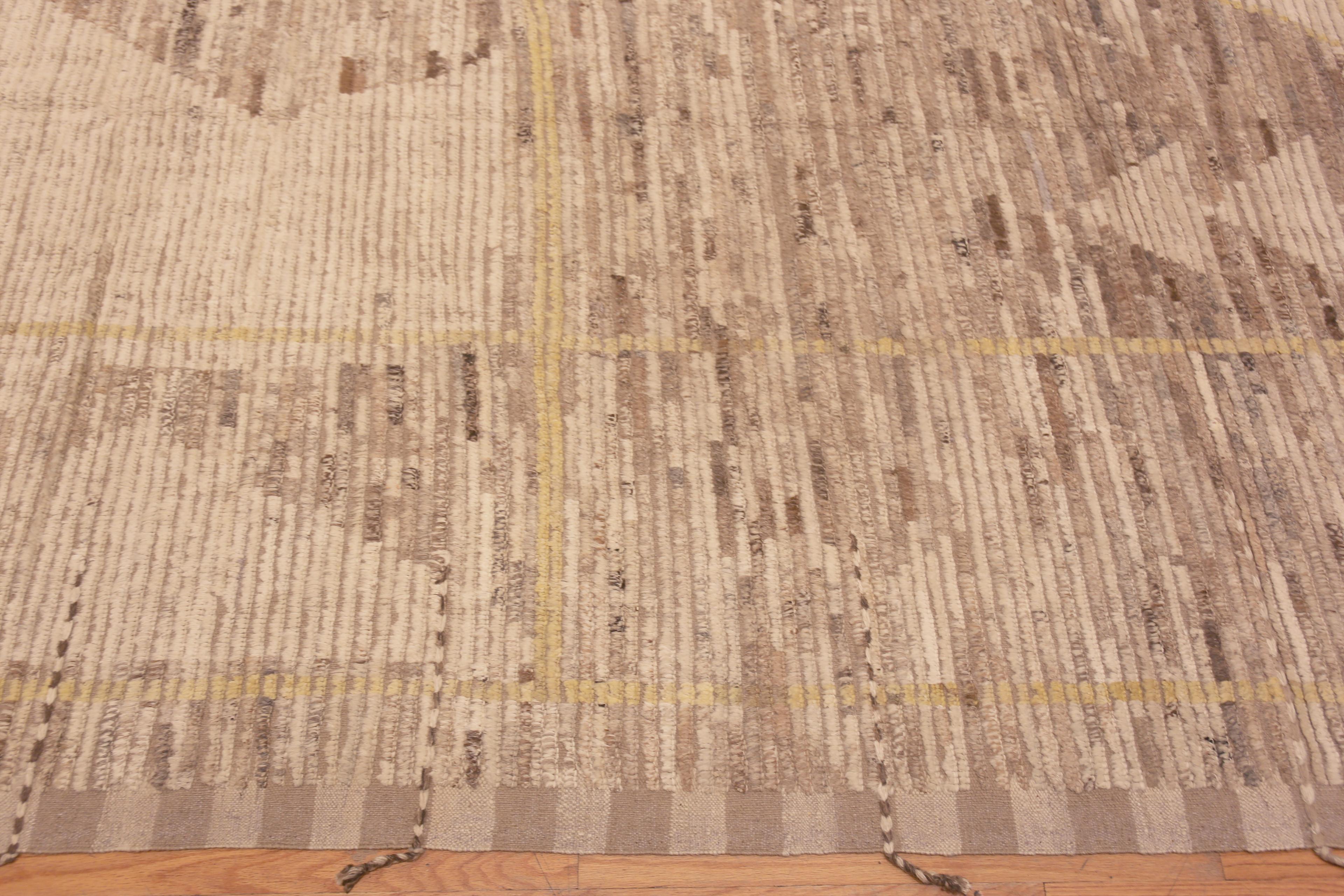 Wool Namziyal Colleciton Modern Tribal Geometric Brown Earth Tone Area Rug 8'8