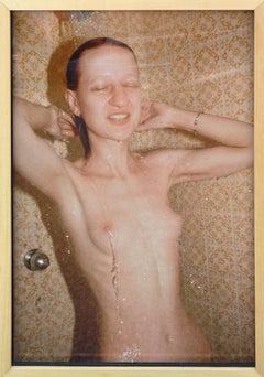 "Suzanne en la ducha, Palenque, México" Nan Goldin, Desnudo femenino, Instantánea