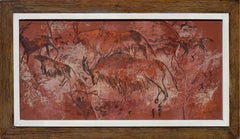 Mid-Century Paleolithic Hunt Scene