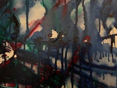 "Mystic Aura" - 21st Century Mixed Media Abstract Multi-Colored By N.V. Ryzin