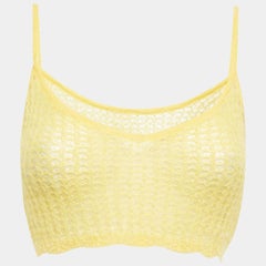 Nana Jacqueline Yellow Knit Cardigan Set M
