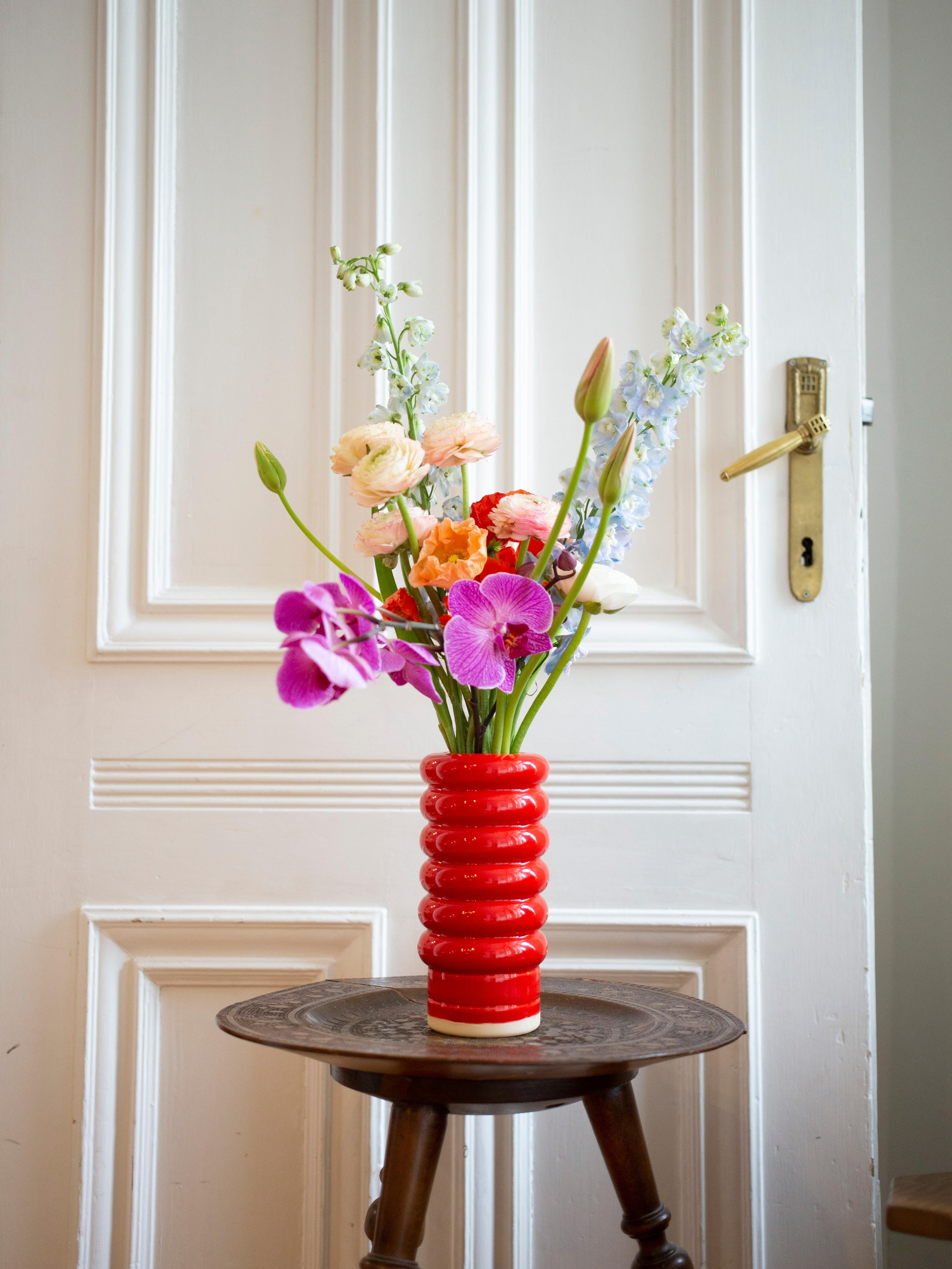 Modern Nana / Red Vase by Malwina Konopacka For Sale