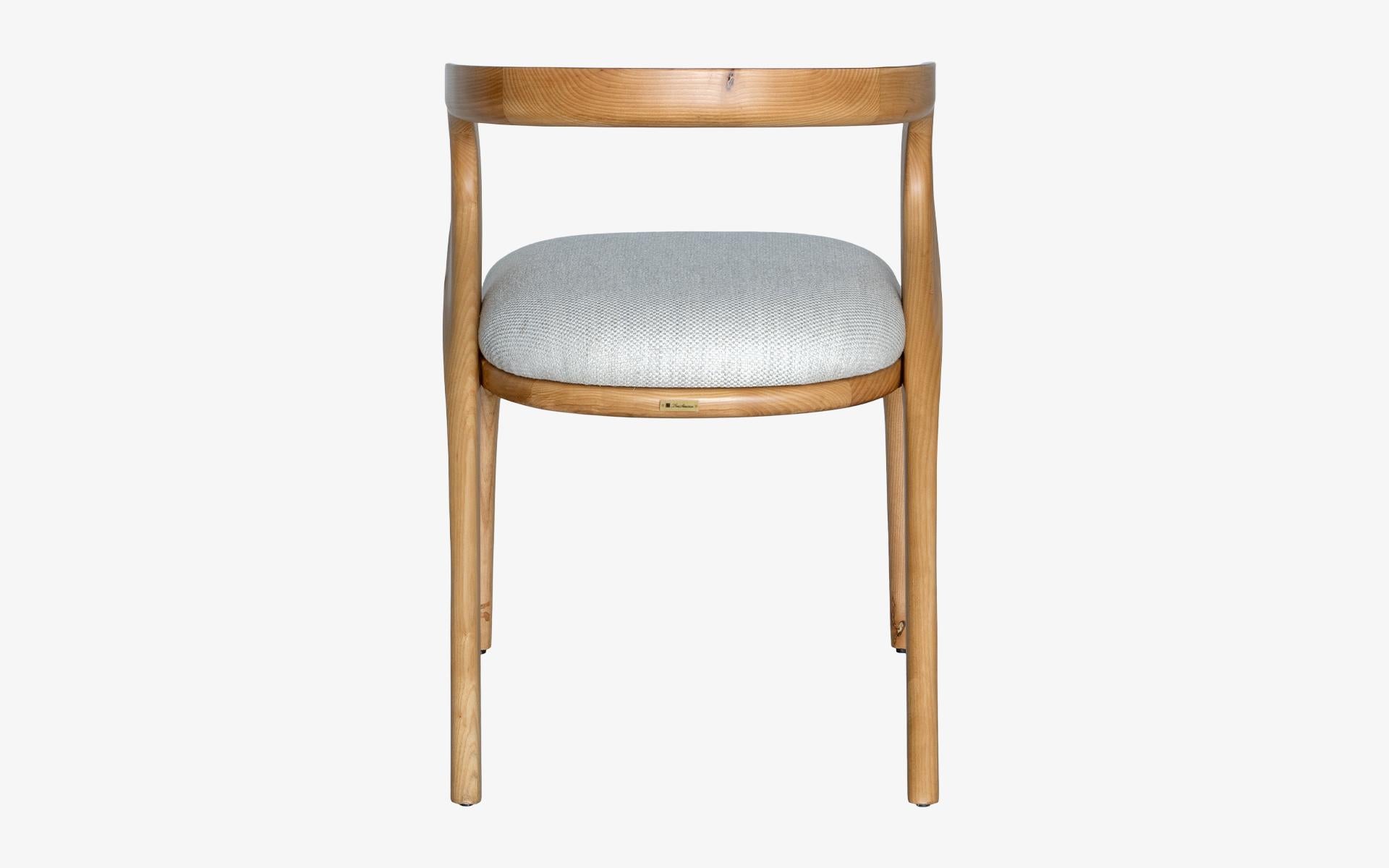 Woodwork Nana Wooden Ashen Dining Chair, No:3, Lagu Selection For Sale
