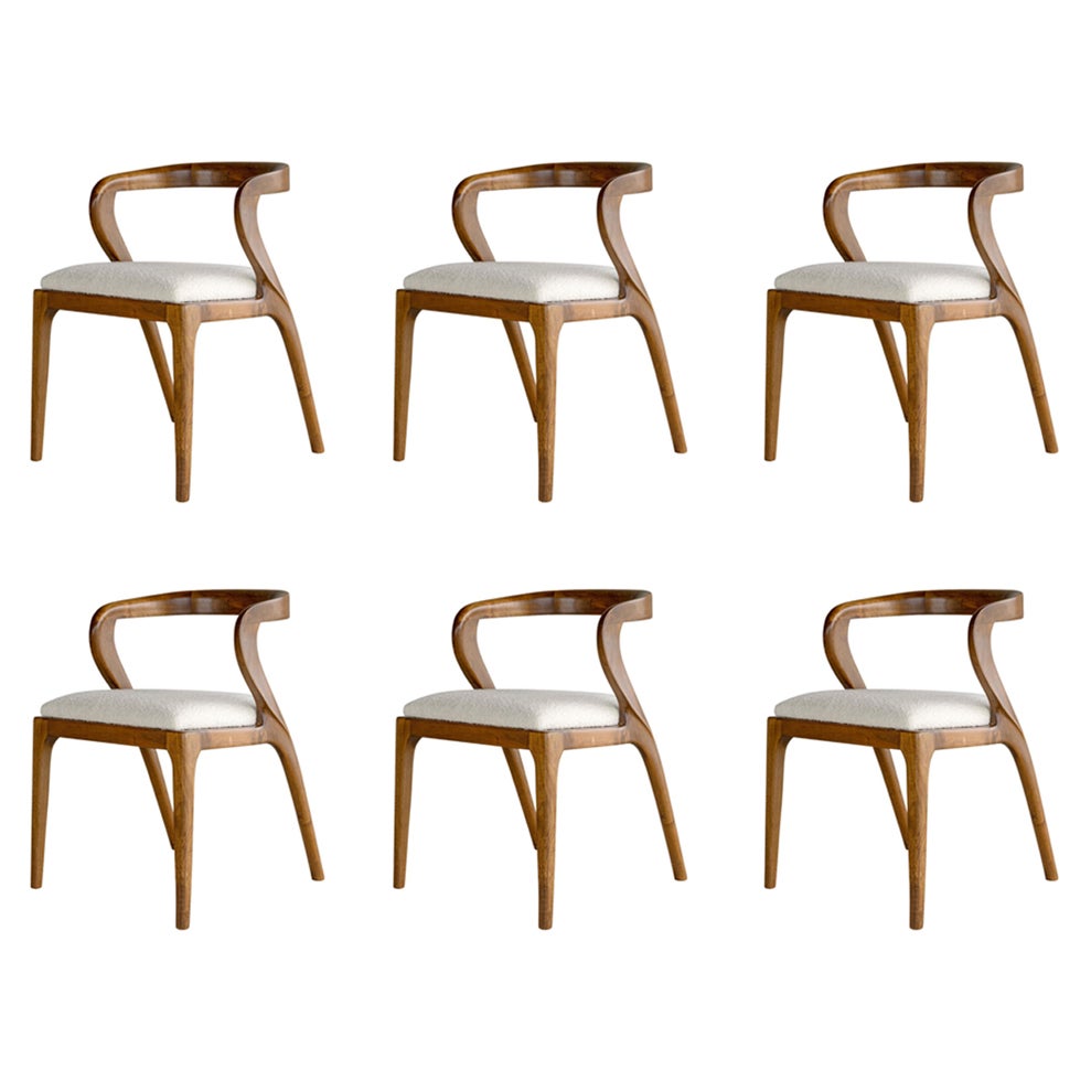 Silla de Comedor de Madera Nana, No:1, Pequeña, Lagu Selection 'Set de 6'