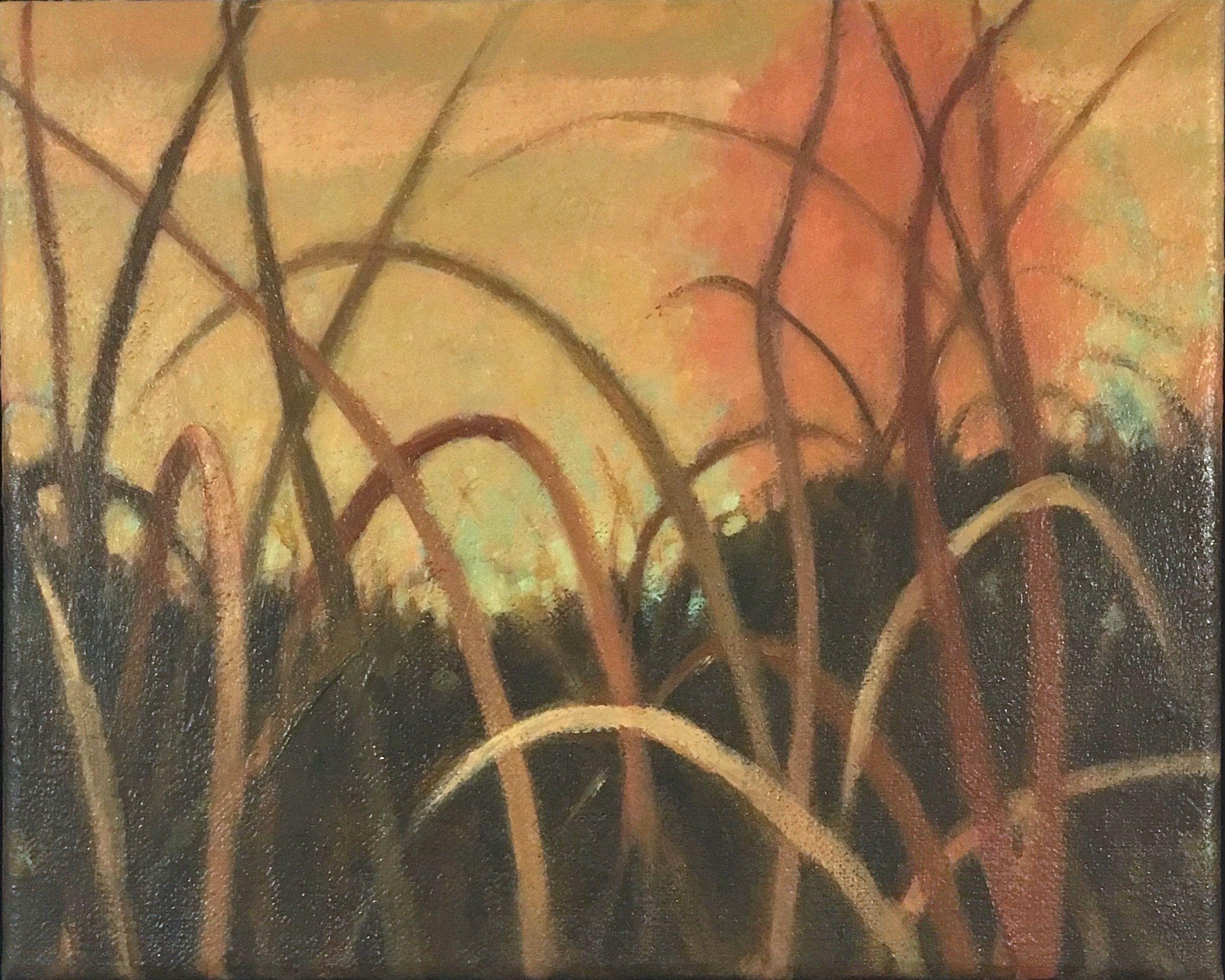 Praterie #10, Pittura, Olio su tela - Painting di Nanci Erskine