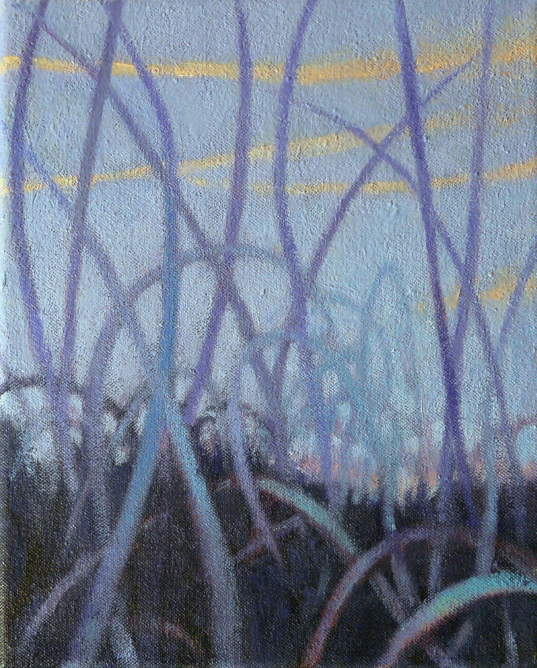 Praterie #12, Pittura, Olio su tela - Painting di Nanci Erskine