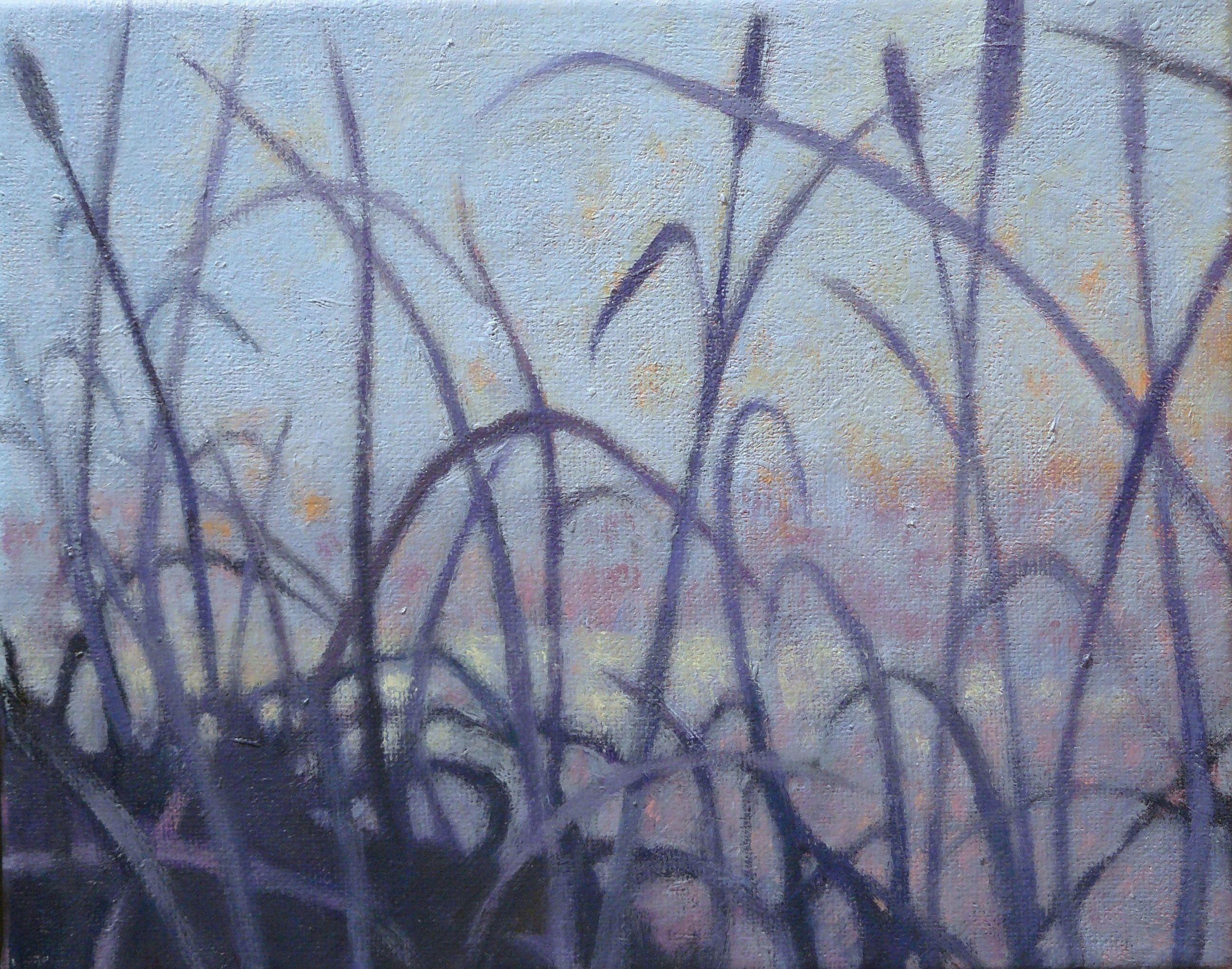 Praterie #14, Pittura, Olio su tela - Painting di Nanci Erskine