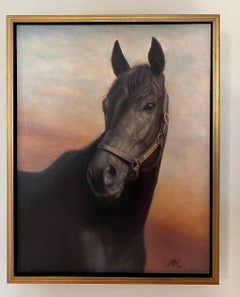 "Majestic Arabian, Thoroughbred Golden Brown" Oil Painting