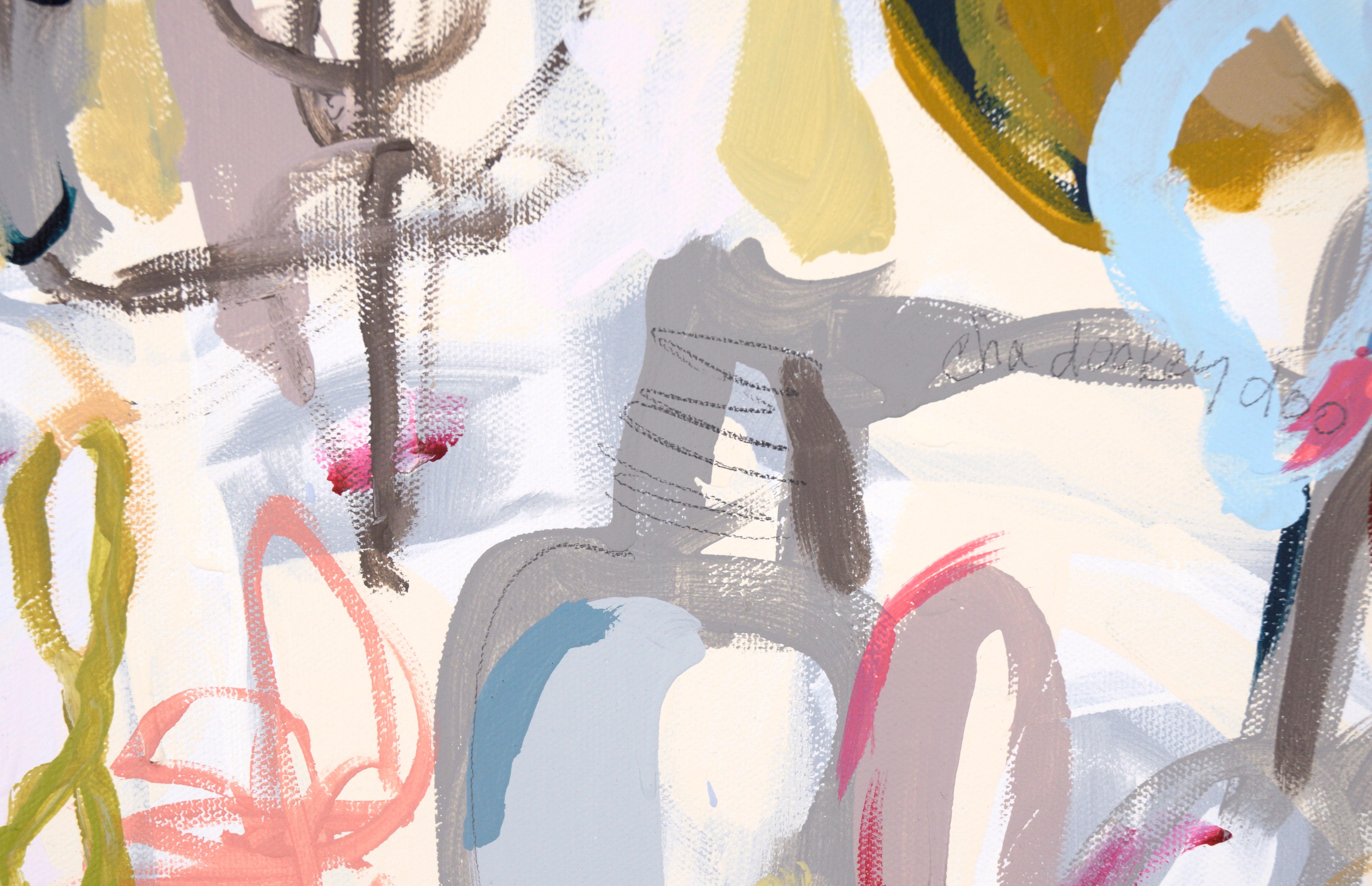 Abstrakt-expressionistische Komposition „Cha Dooky Doo“ aus Acryl auf Leinwand im Angebot 6