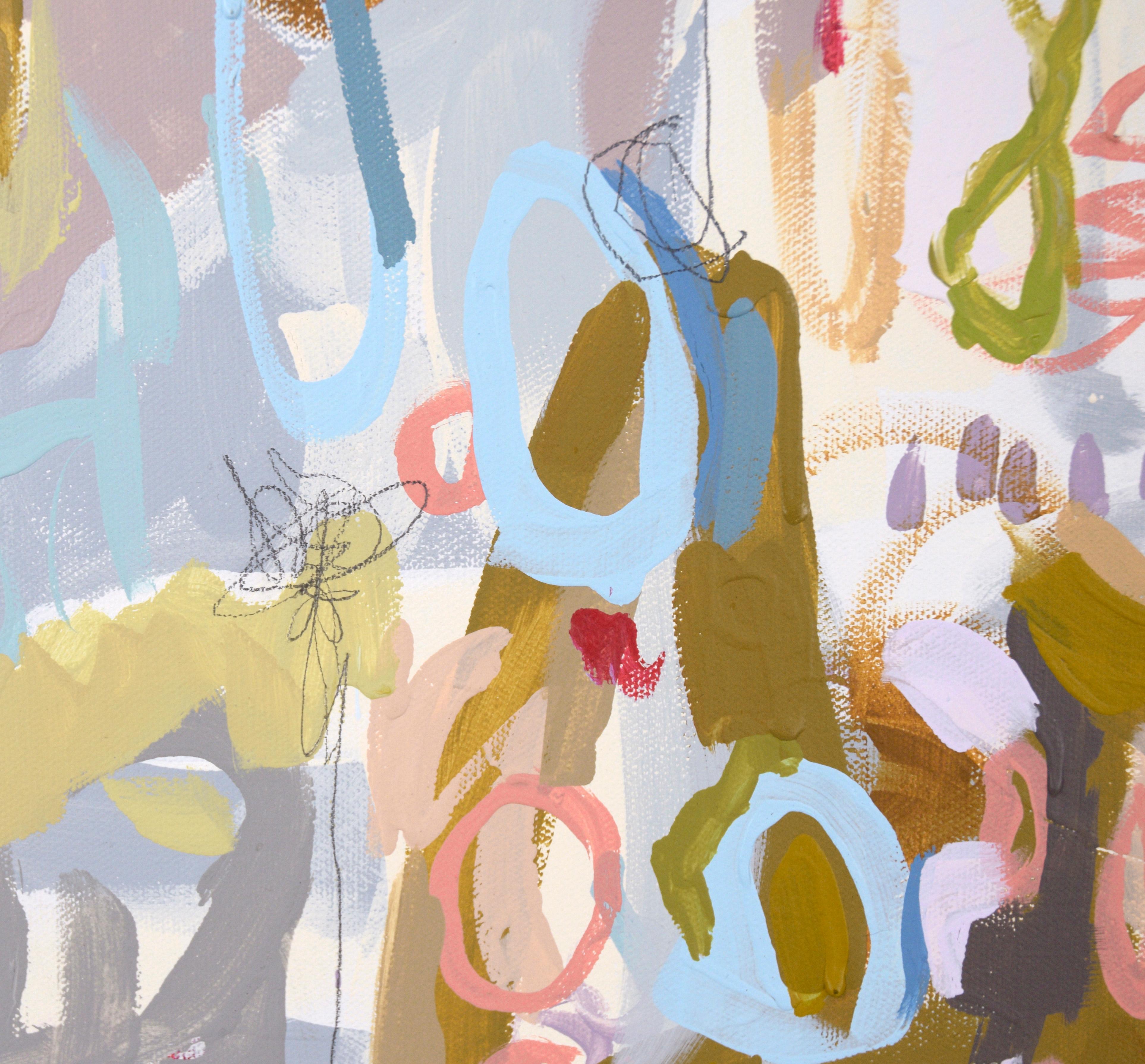 Abstrakt-expressionistische Komposition „Cha Dooky Doo“ aus Acryl auf Leinwand im Angebot 7