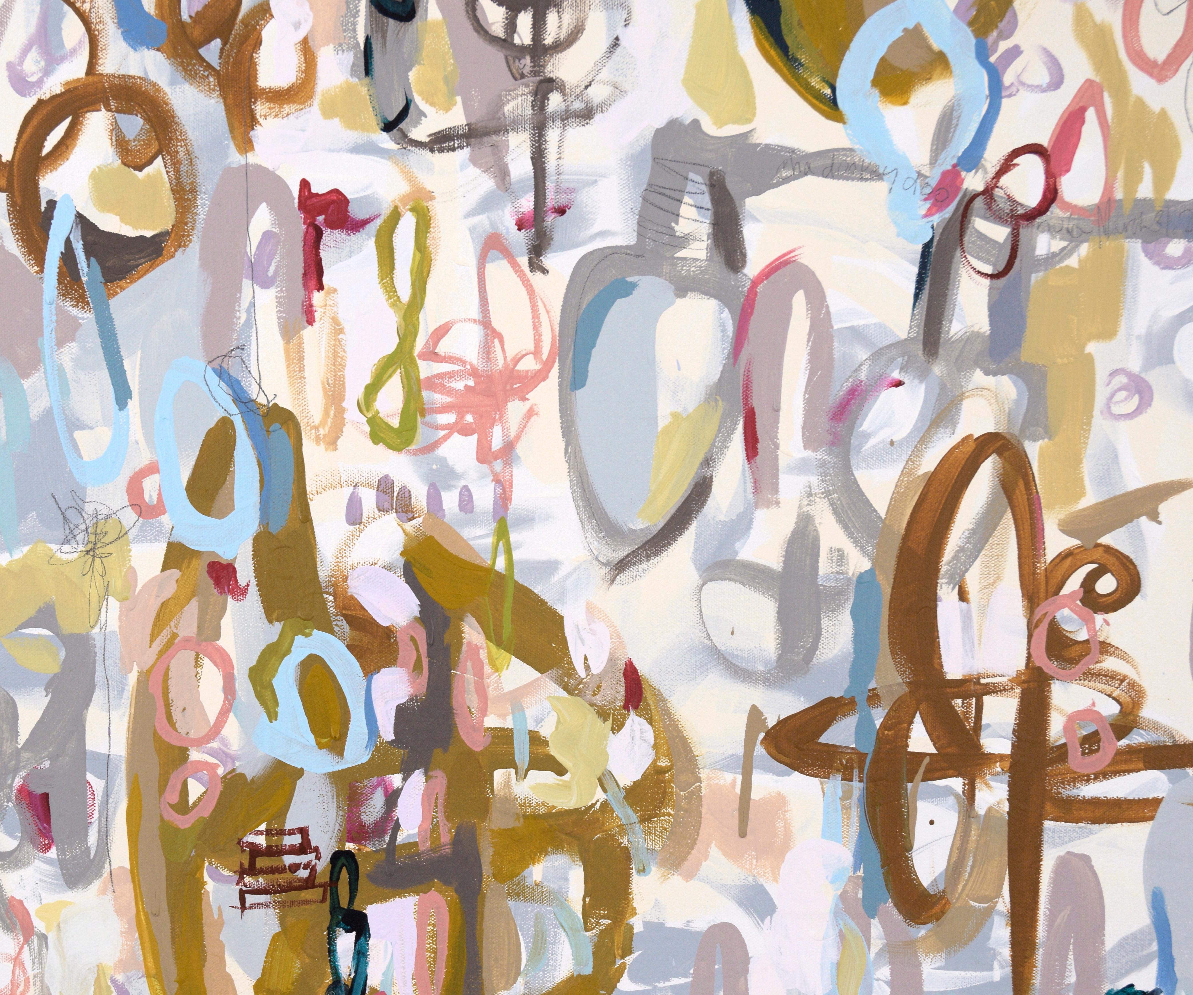 Abstrakt-expressionistische Komposition „Cha Dooky Doo“ aus Acryl auf Leinwand im Angebot 1