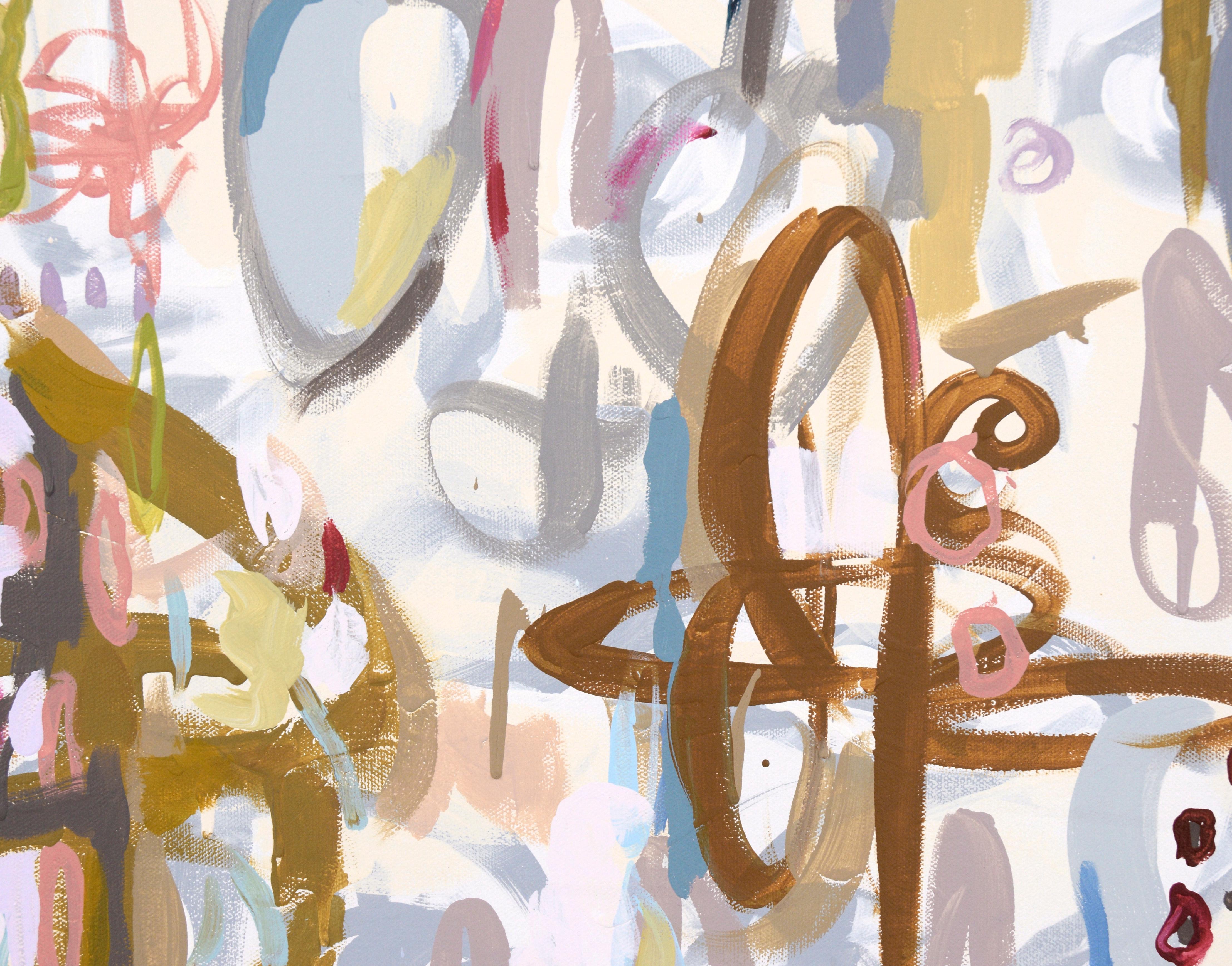 Abstrakt-expressionistische Komposition „Cha Dooky Doo“ aus Acryl auf Leinwand im Angebot 1