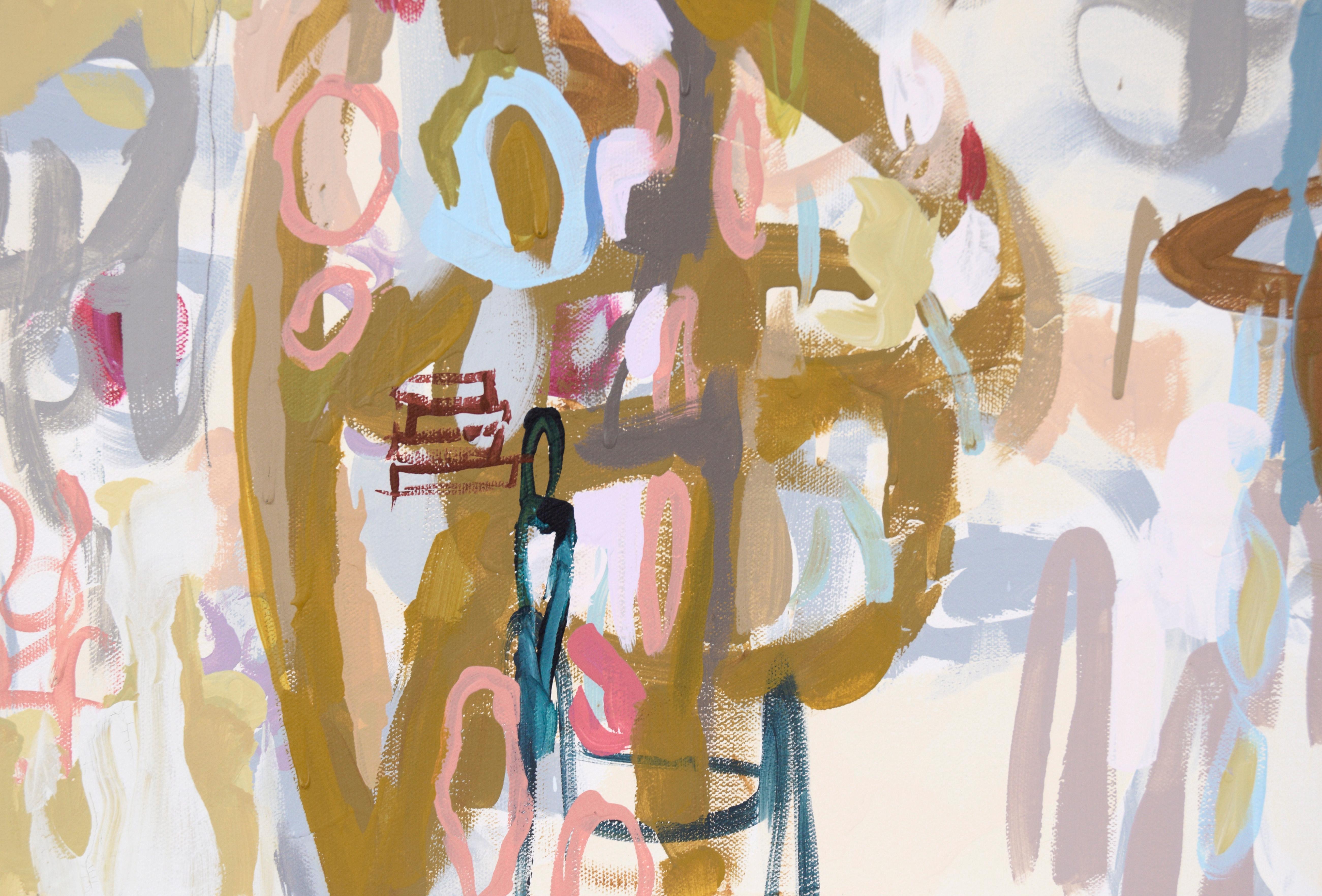 Abstrakt-expressionistische Komposition „Cha Dooky Doo“ aus Acryl auf Leinwand im Angebot 3