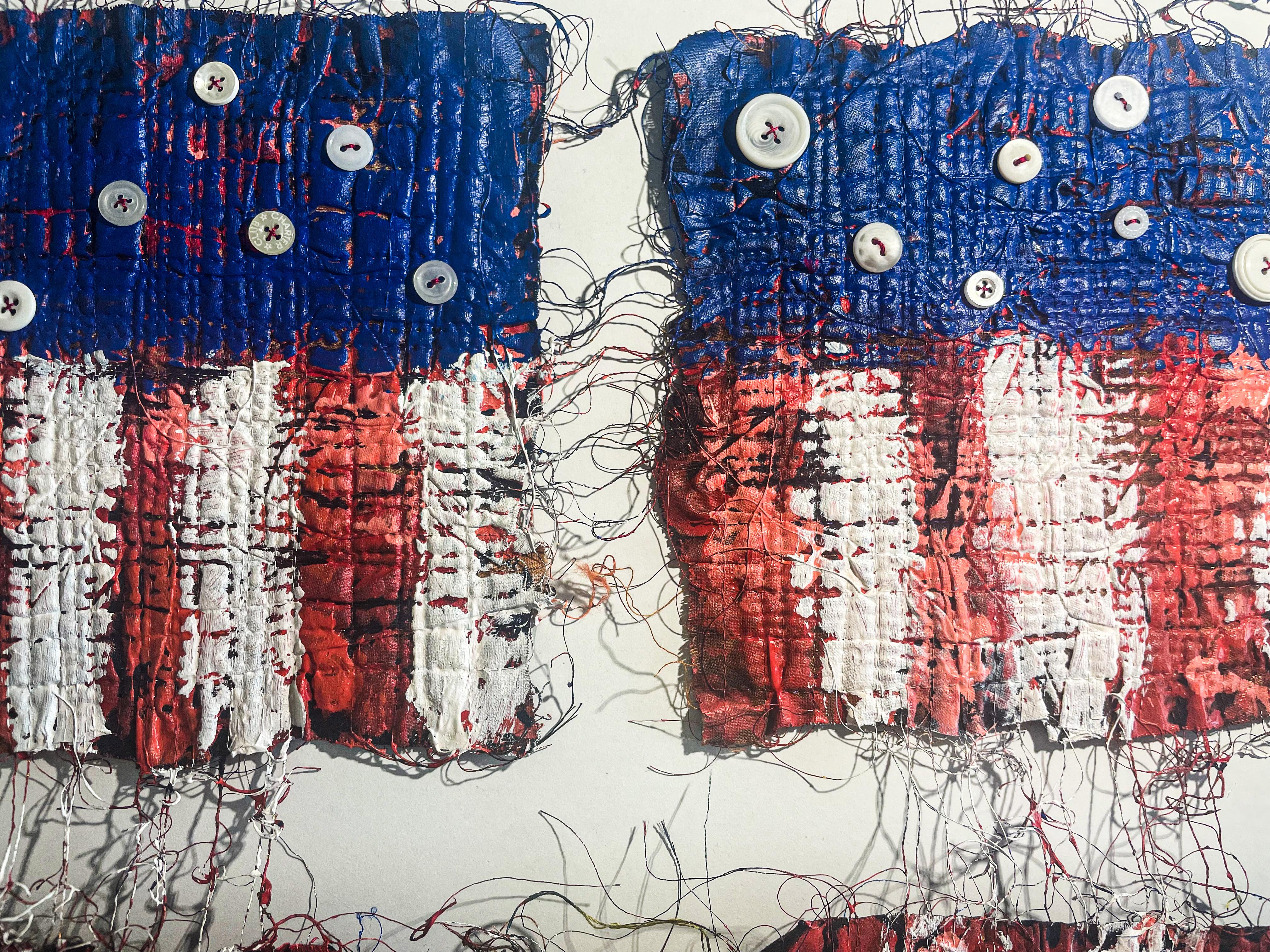 Tissu Drapeau de Nancy Billings Textile Art 