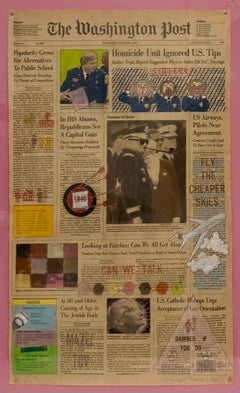 Mixed Media Original ink Pastel Drawing and Painting Nancy Chunn Washington Post