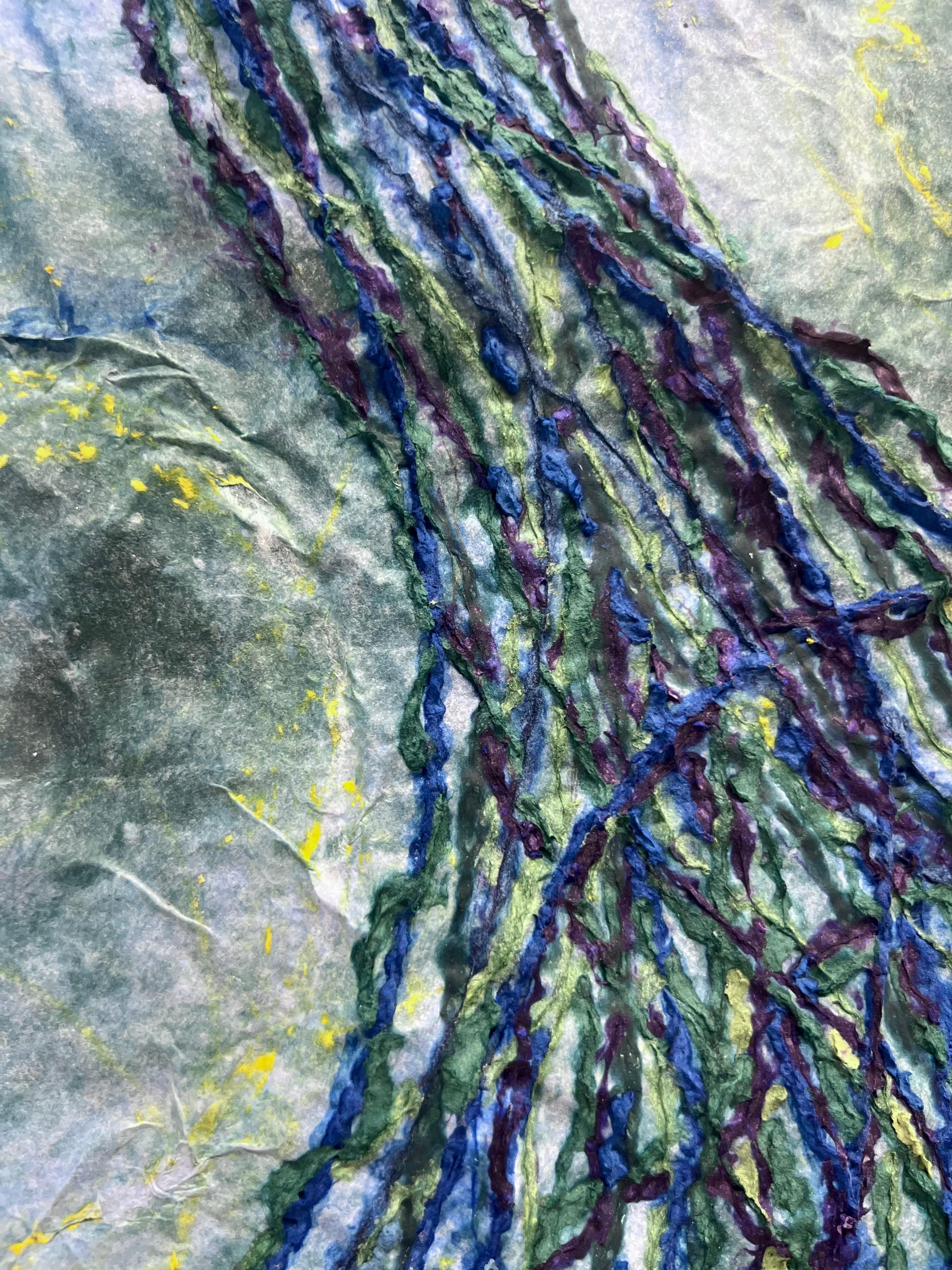 Nancy Cohen
Deep Roots, 2025
paper pulp and handmade paper
32 x 19 in.
(coh119)