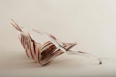 Nancy Cohen "Capture" - Abstract Sculpture of Glass and Handmade Paper
