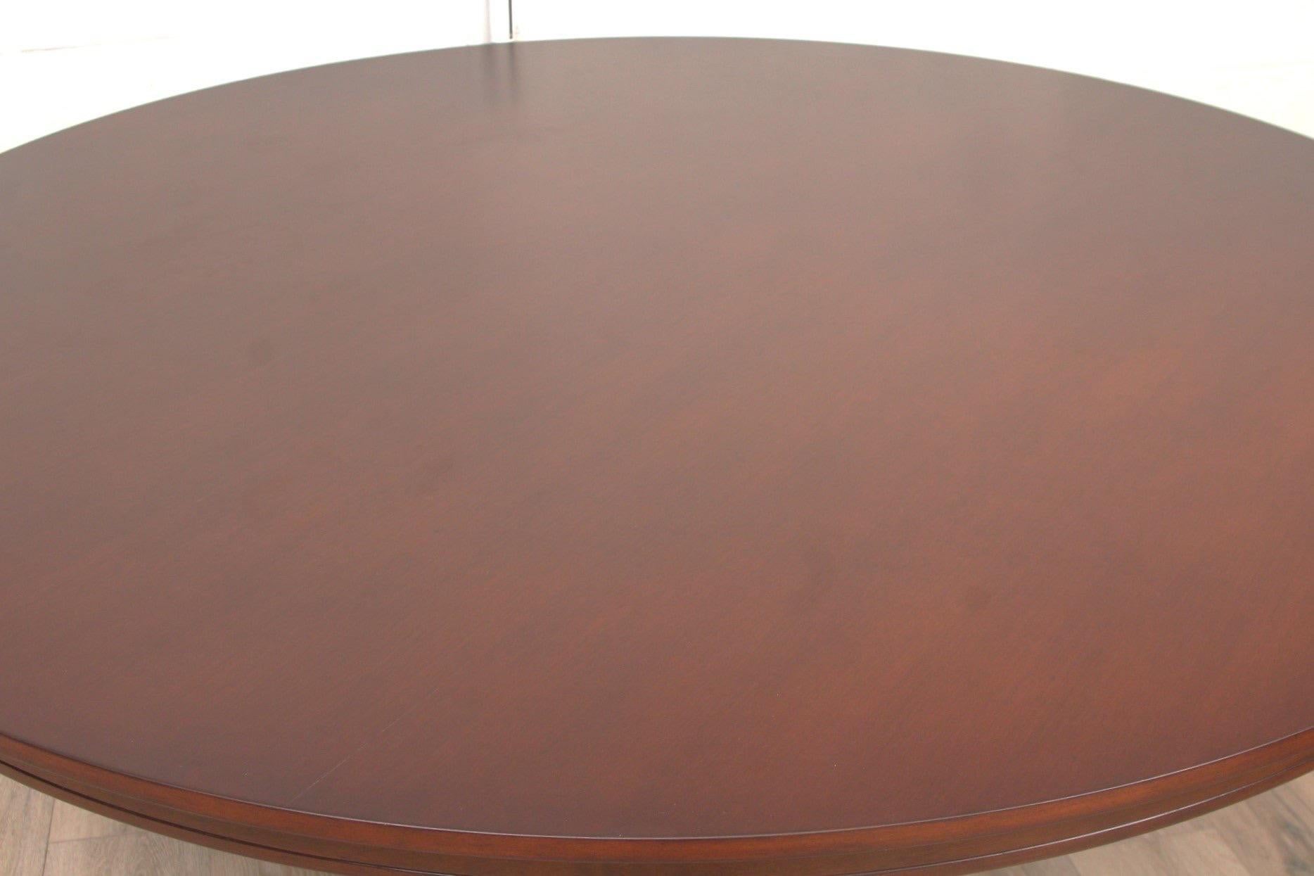 Wood Nancy Corzine Colbert Pedestal Dining Table For Sale