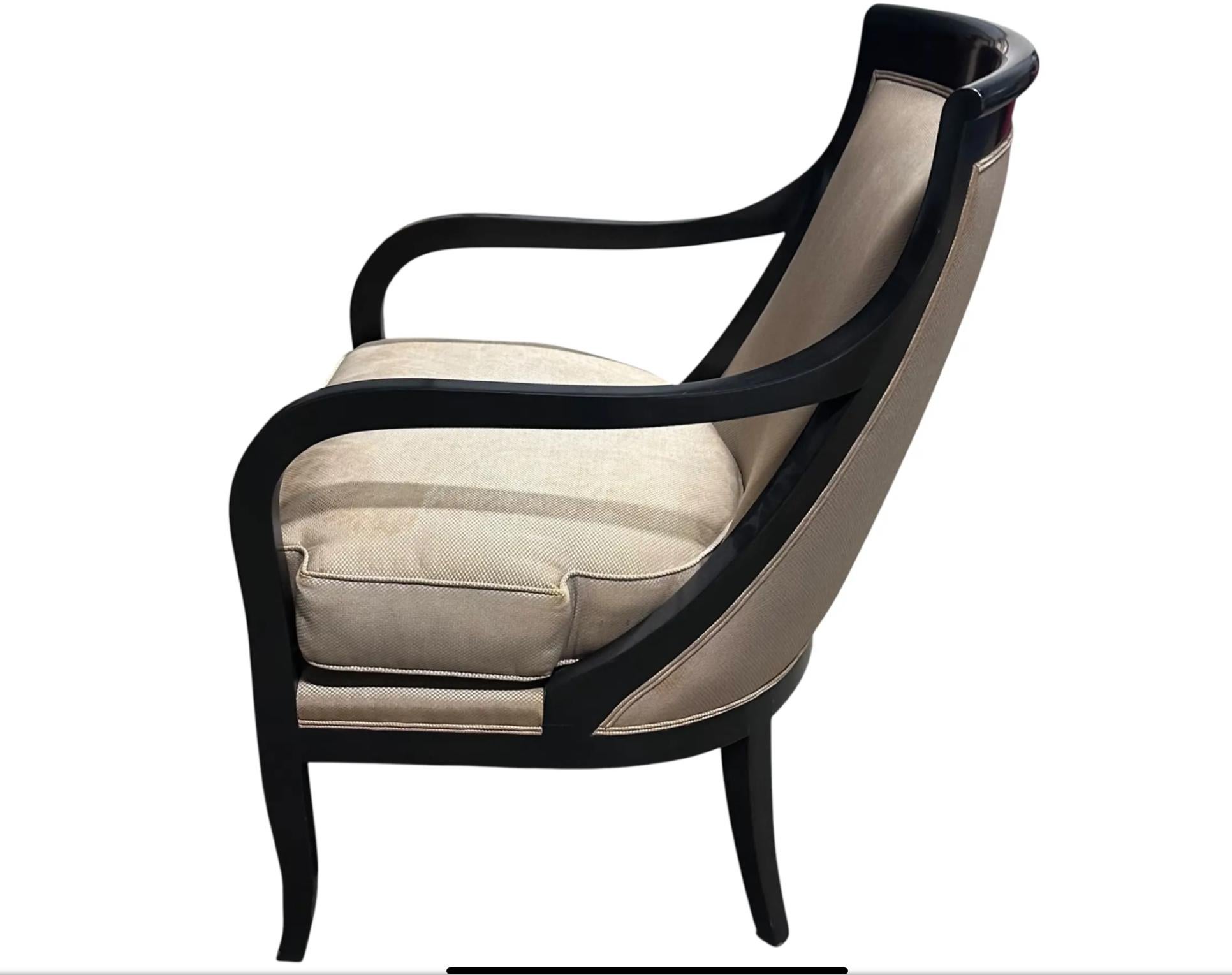 Nancy Corzine Napoleon Lounge Chair W Silk Down Cushion - 1 von 2 verfügbar.