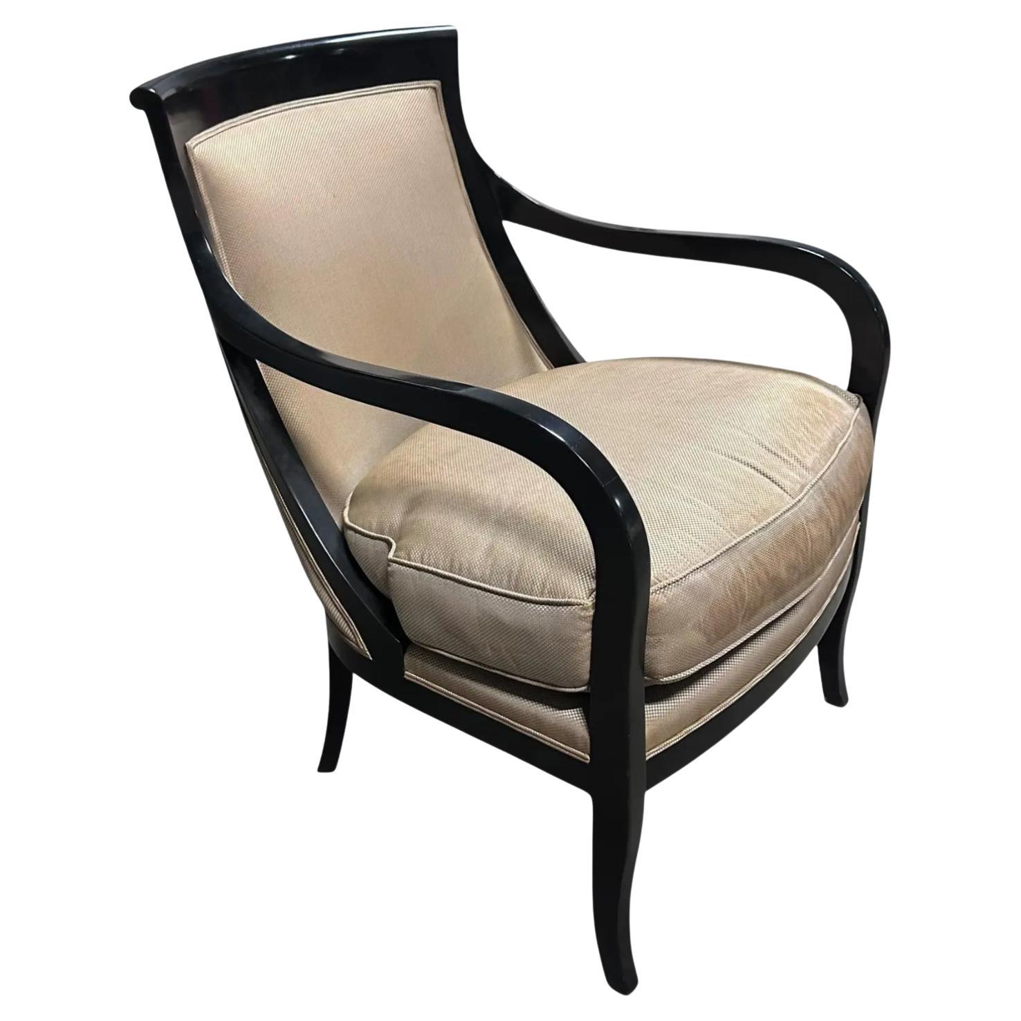 Nancy Corzine Napoleon Lounge Chair W Silk Down Cushion - 1 von 2 im Angebot