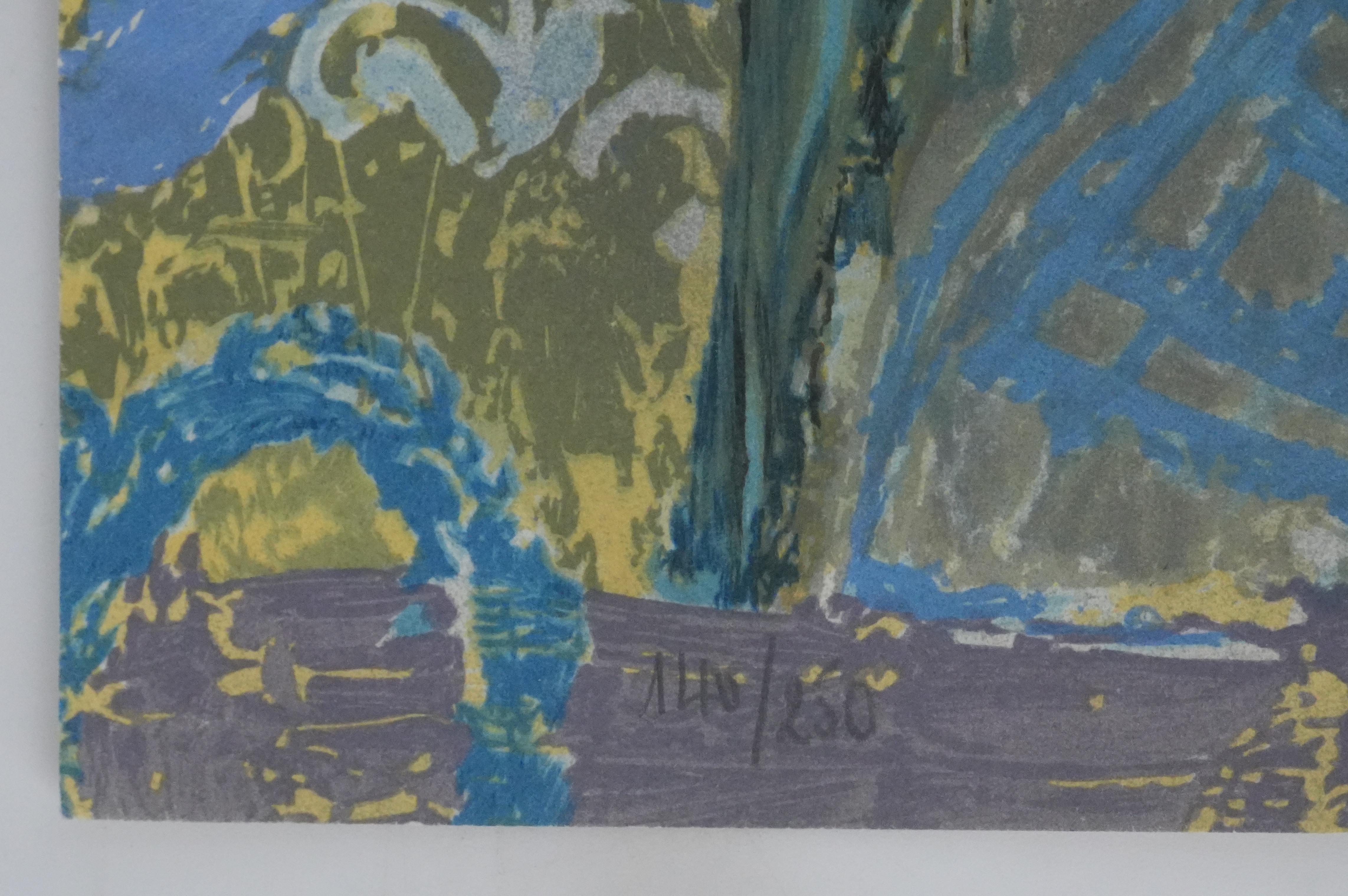 Little Girl - Original Handsigned Lithograph For Sale 2