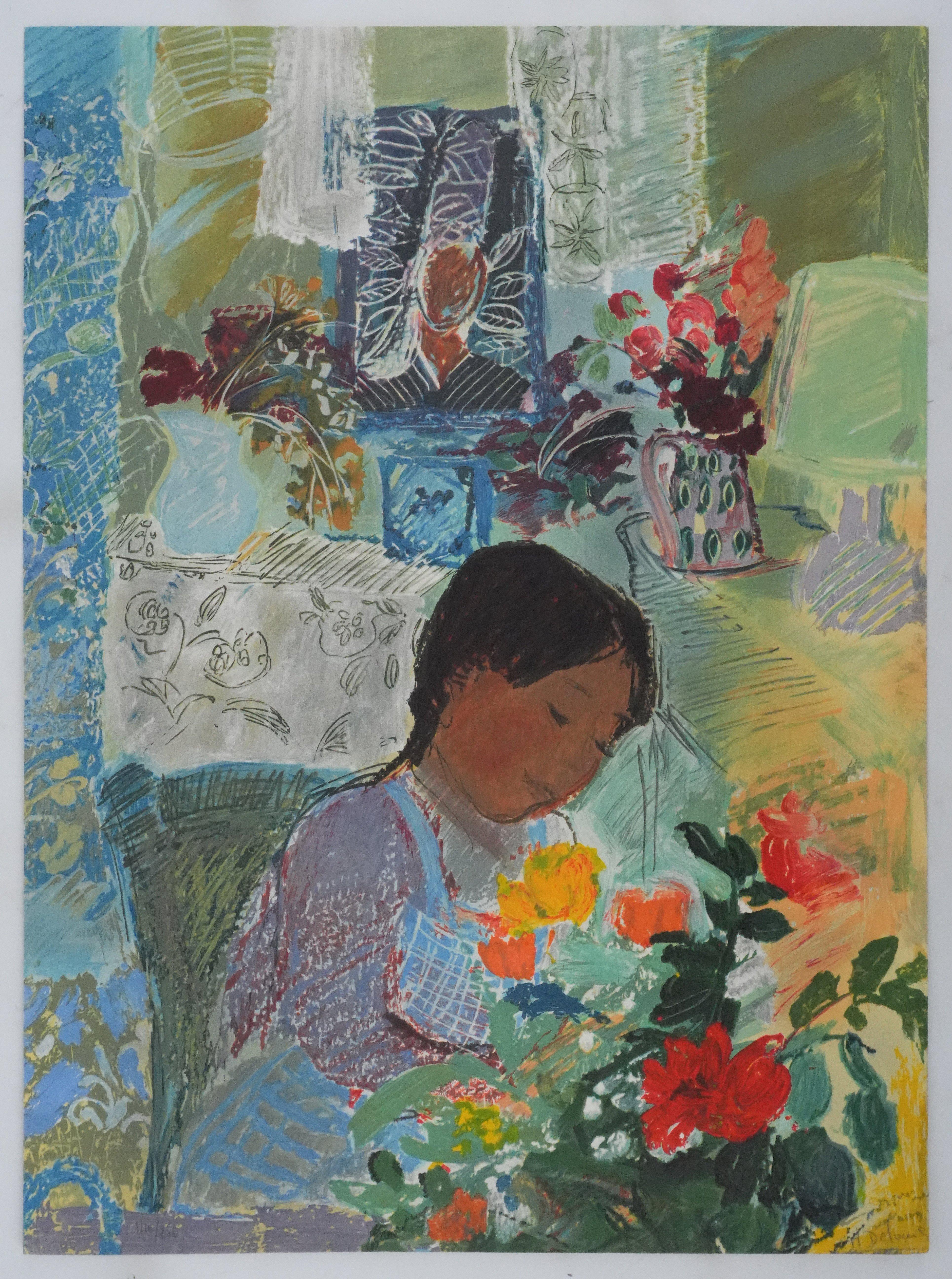 Little Girl - Original Handsigned Lithograph