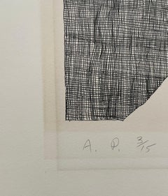 Golda Meir Israeli Woman Prime Minister Smoking Cigarette Ink Line Etching Print