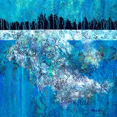 "Rollin
 In"/ "Lake Effect"/ "Water Sculpture" 3 Paintings to WA