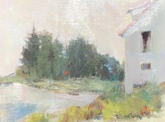 nancy franke paintings Before Sunrise, Maine, Nancy Franke Framed Oil on Linen Landscape Painting