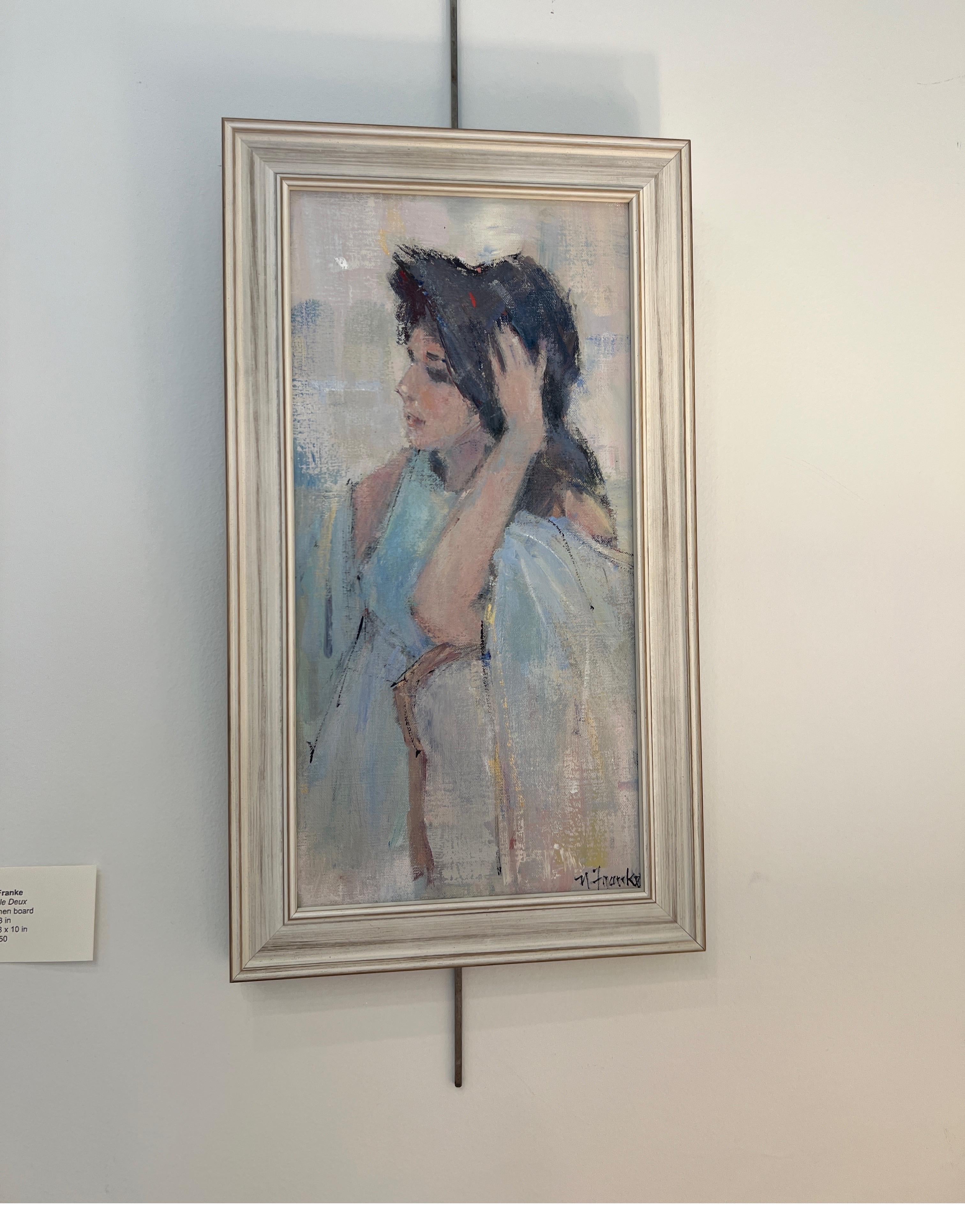 Demoimselle Deux by Nancy Franke, Impressionist Figurative Painting on Linen 1