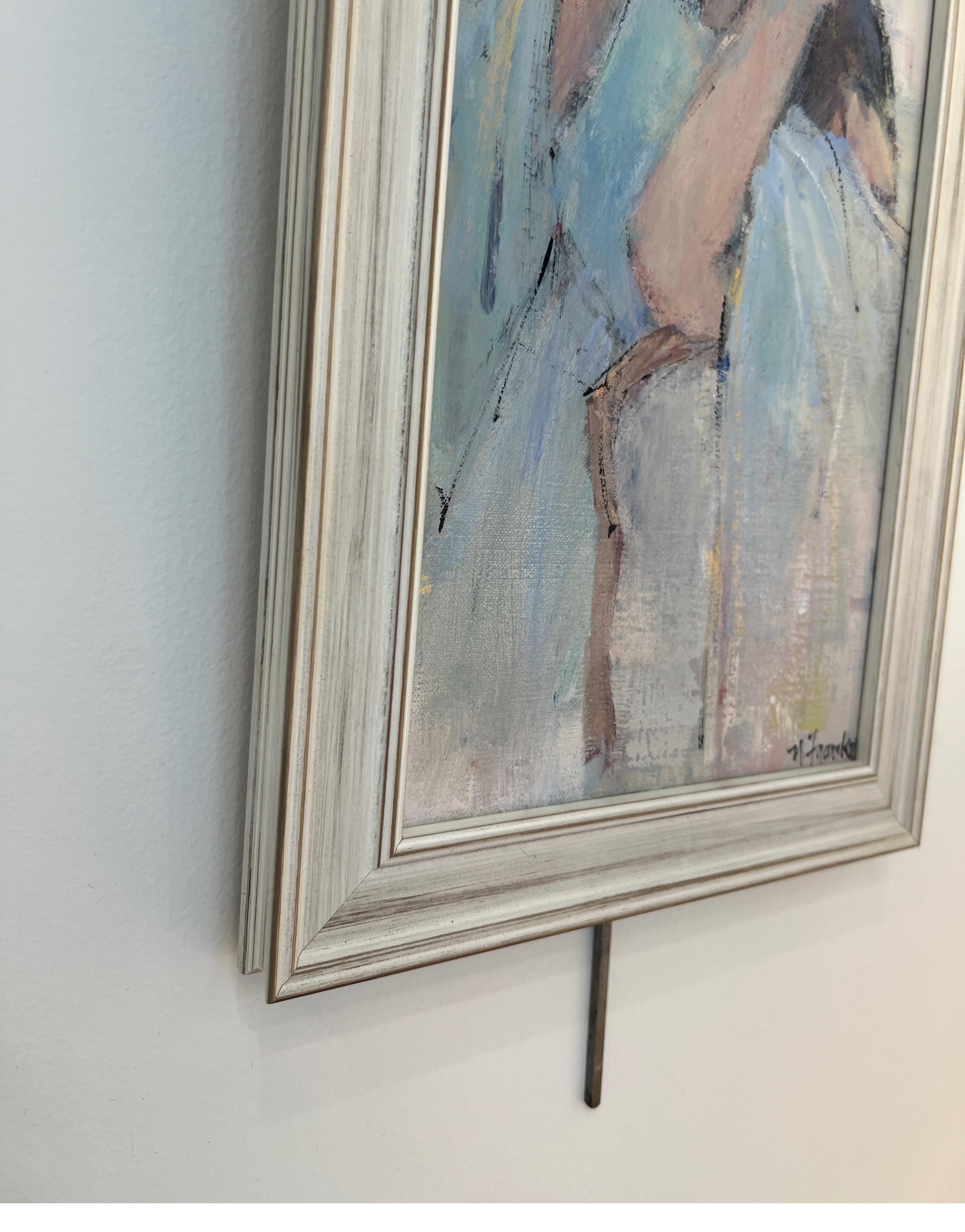 Demoimselle Deux by Nancy Franke, Impressionist Figurative Painting on Linen 5