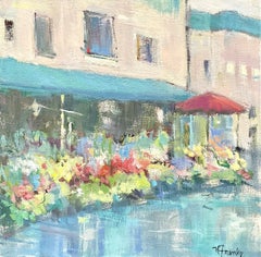 Le Fleuriste, St Remy par Nancy Franke, Impressionniste  Peinture sur toile