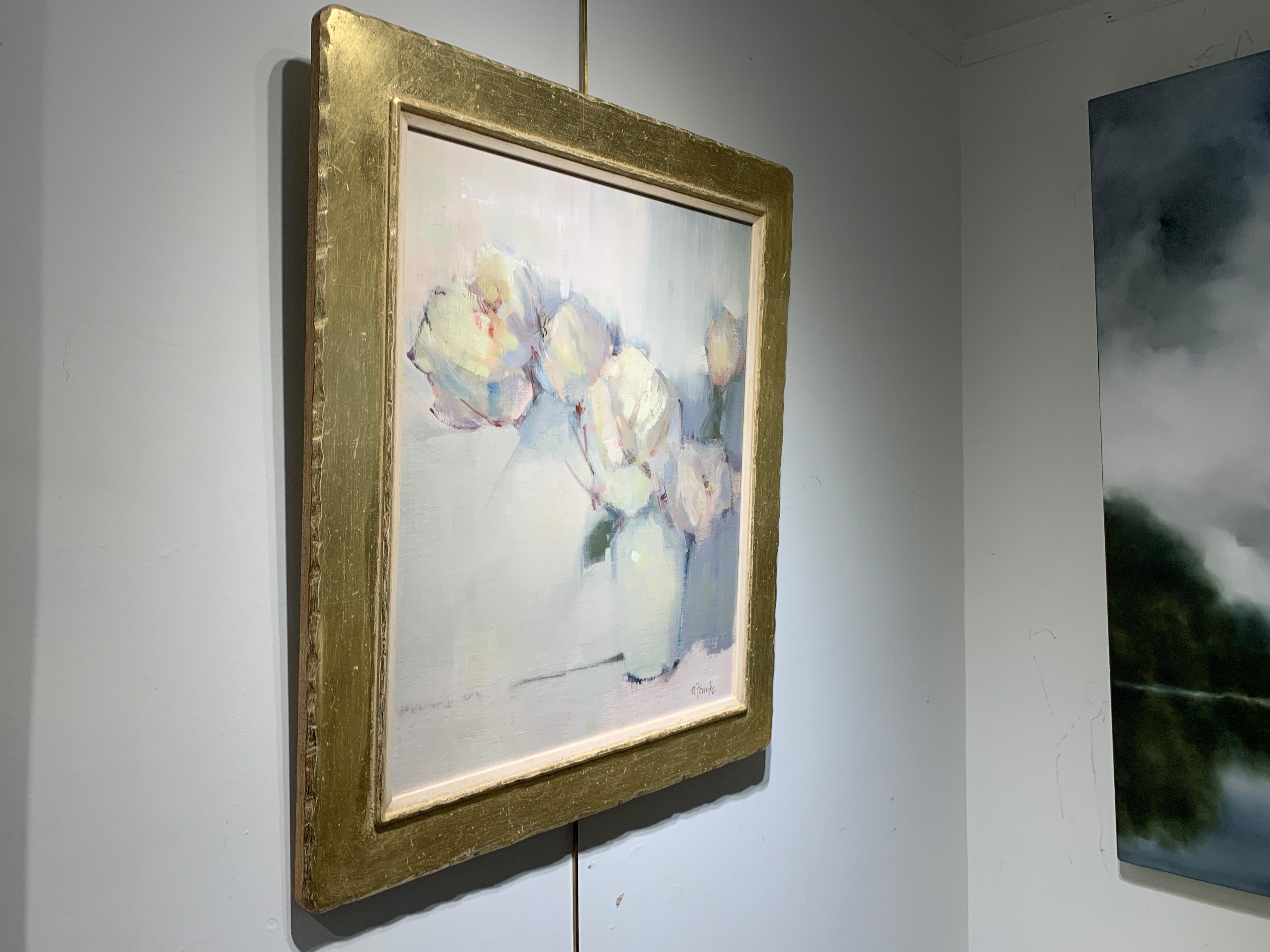 Pale Grace by Nancy Franke, Medium Floral Impressionist Oil Painting 4