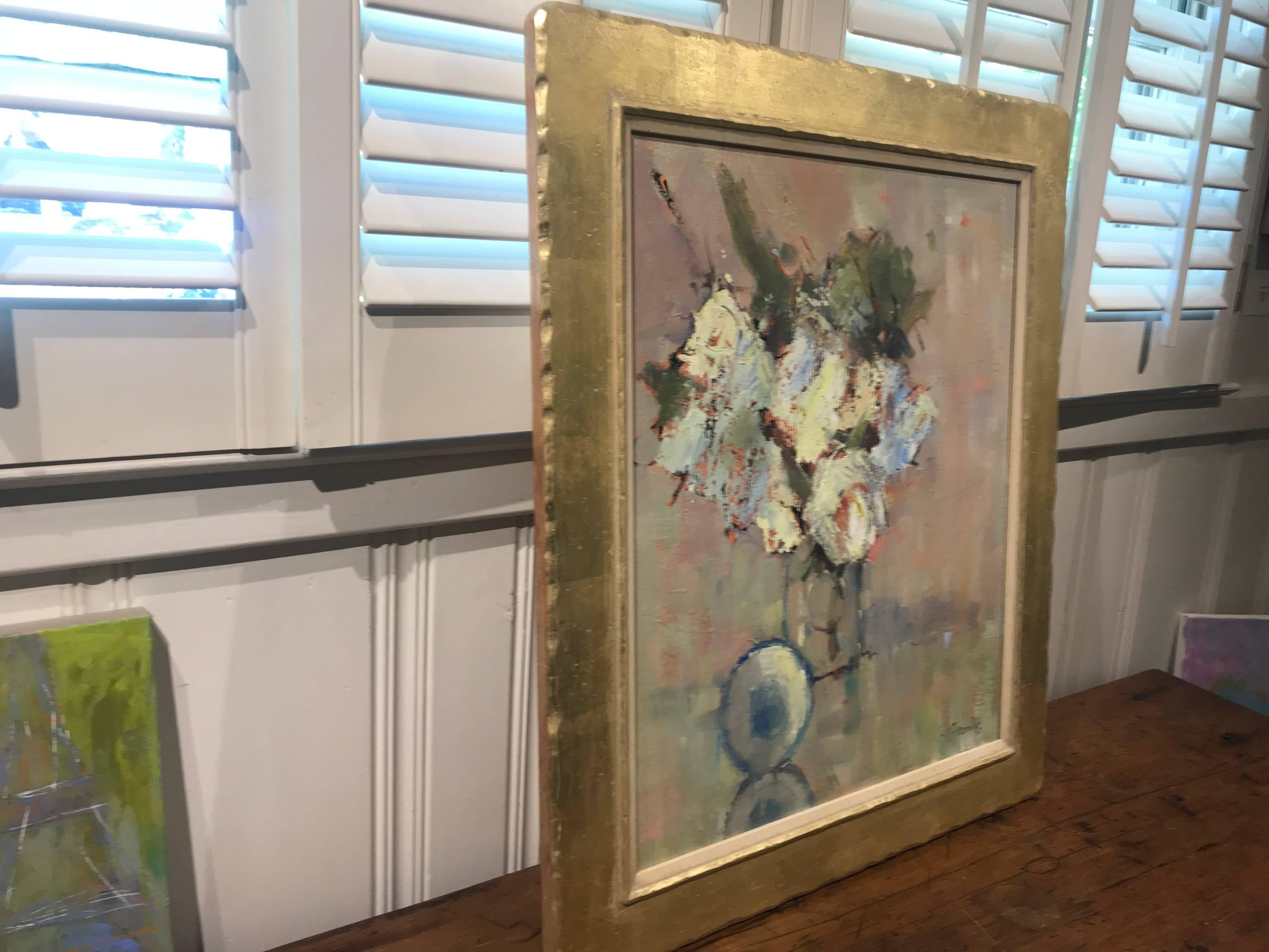 Revelation, Framed Oil on Linen Board Impressionist Floral Painting 2