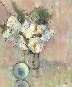 Revelation, Framed Oil on Linen Board Impressionist Floral Painting