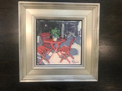SHADY SPOT, EYGALIERES, Petite Square Framed Impressionist Painting