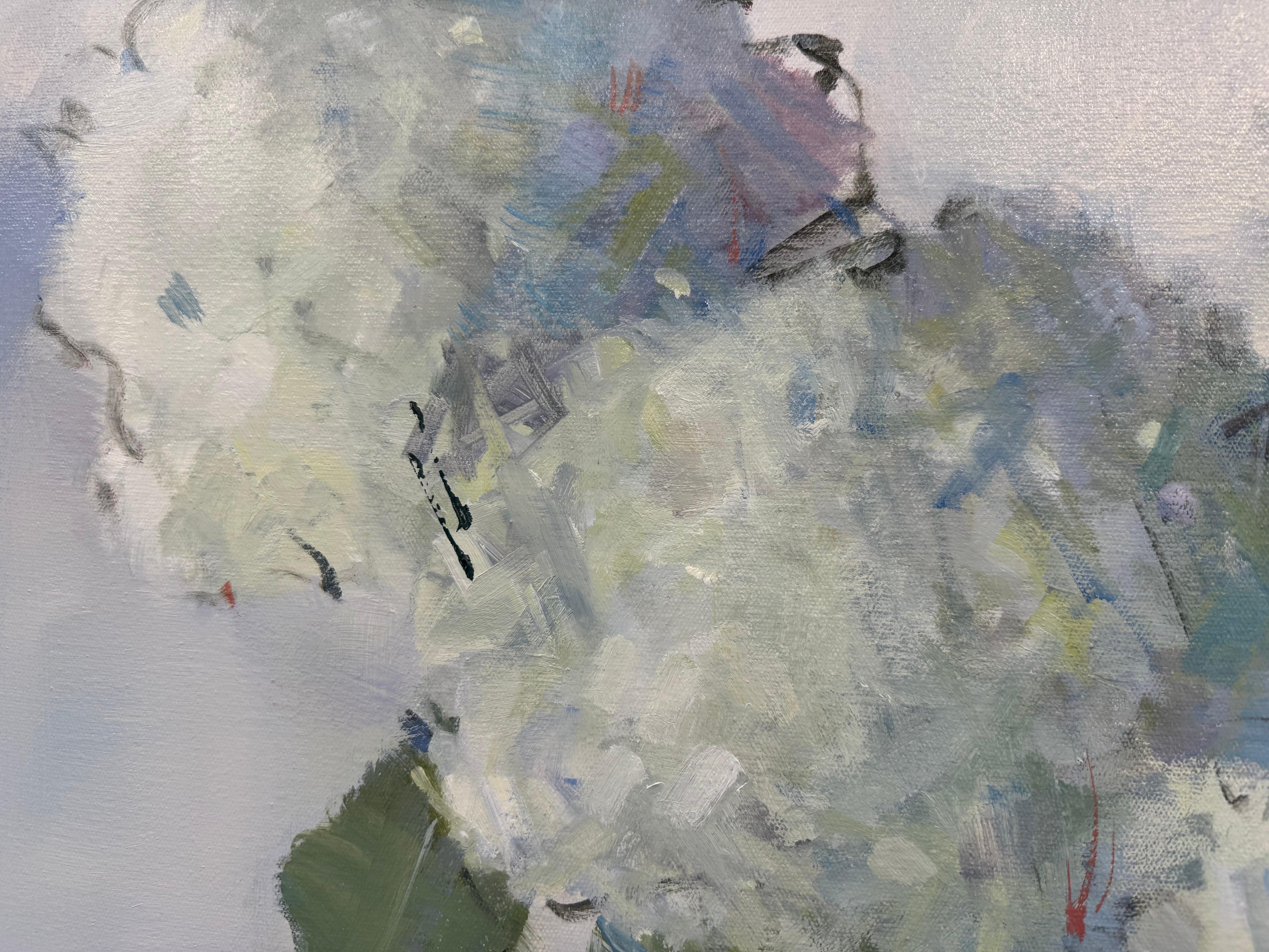 Sunny Skies Ahead von Nancy Franke, impressionistisches florales Ölgemälde auf Leinwand, Sunny Skies Ahead im Angebot 6