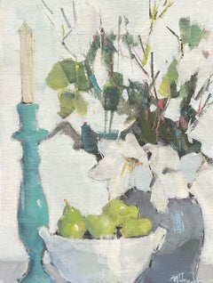 Sur La Table di Nancy Franke, pittura impressionista di natura morta