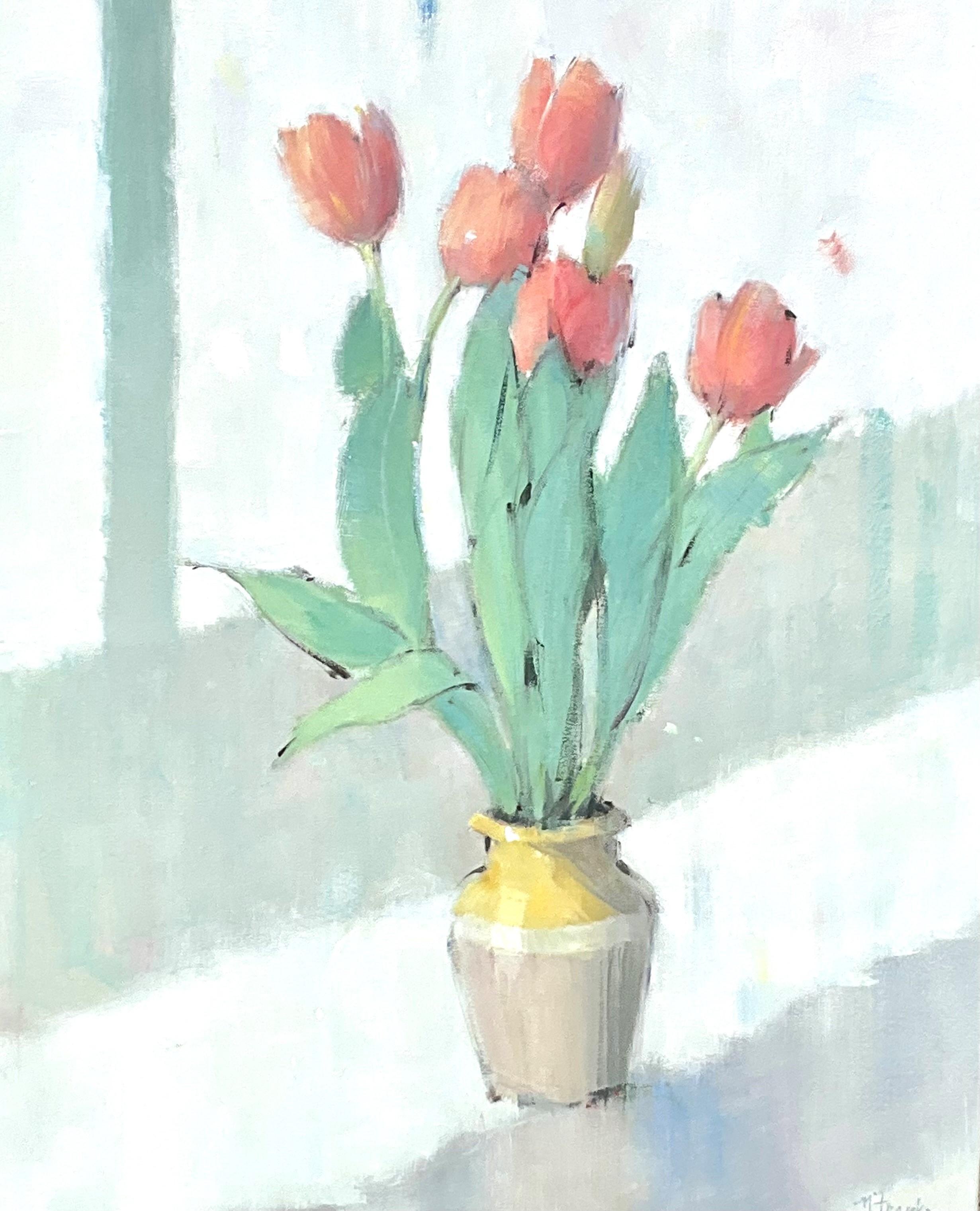 Franke focuses on still life and figurative paintings, although she has also done some wonderful landscapes and pet portraits as well. With the looseness and spontaneity of her technique, Franke’s paintings are warm, inviting and intimate. Her own