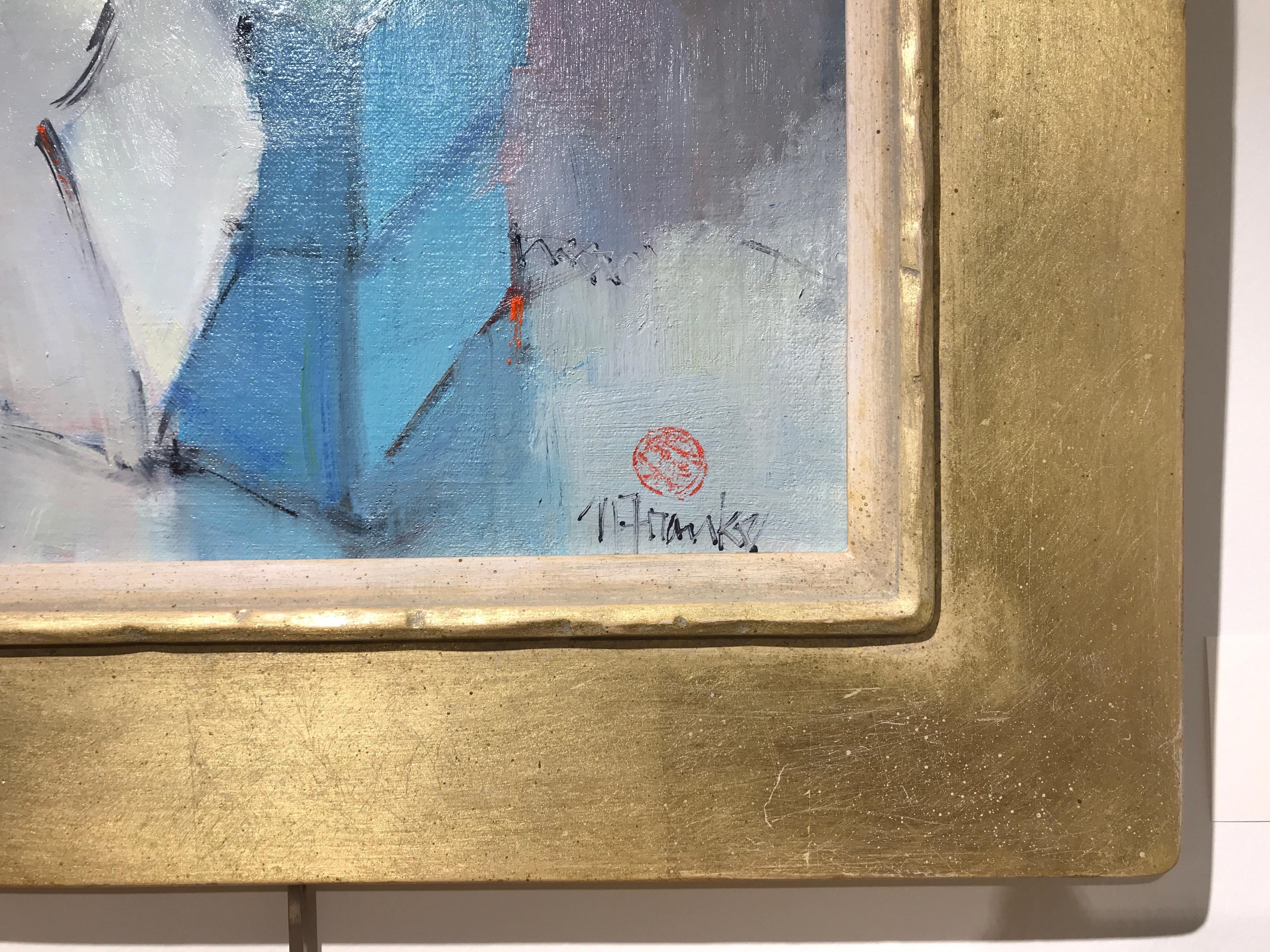 Unexpected by Nancy Franke, Impressionist Still-Life in Handmade Gilt Framed  2