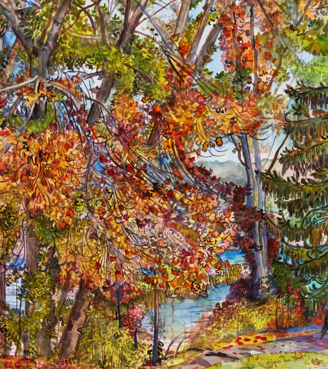 Fall Realm - Painting by Nancy Friese